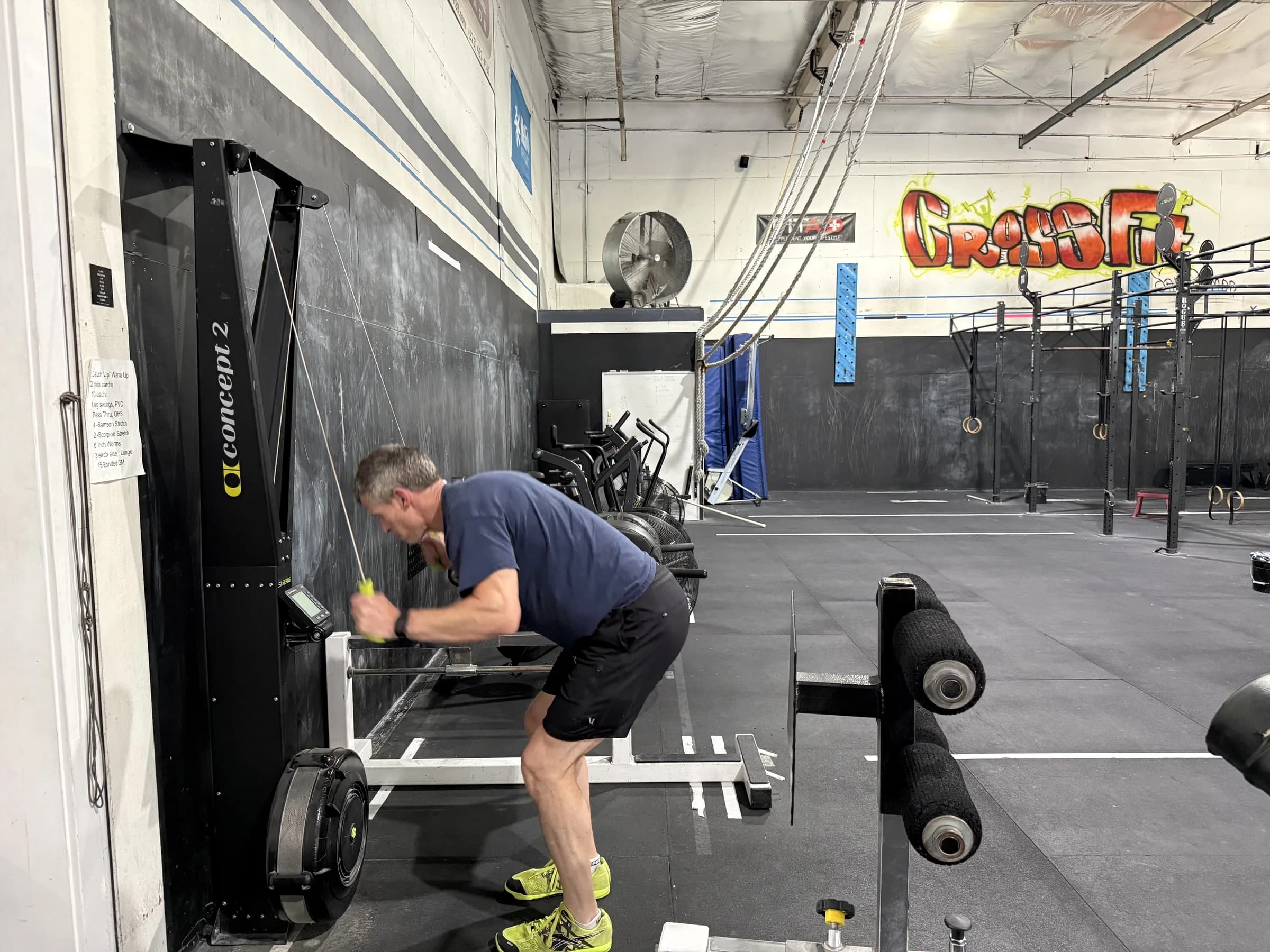 Kettlebells and wall balls at CFSR